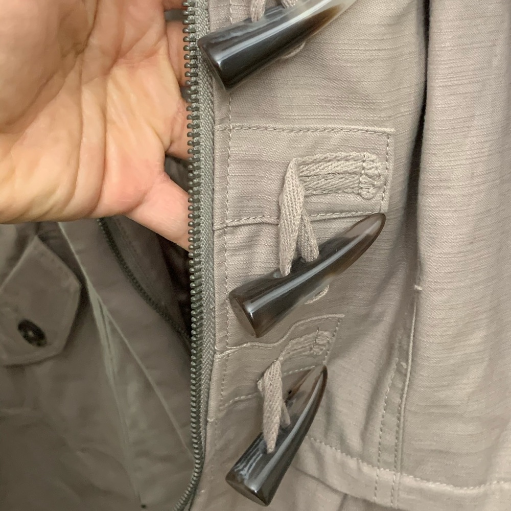 JACK DARK KHAKI SNORKEL LONG COAT, TRENCH - Picture 4 of 7
